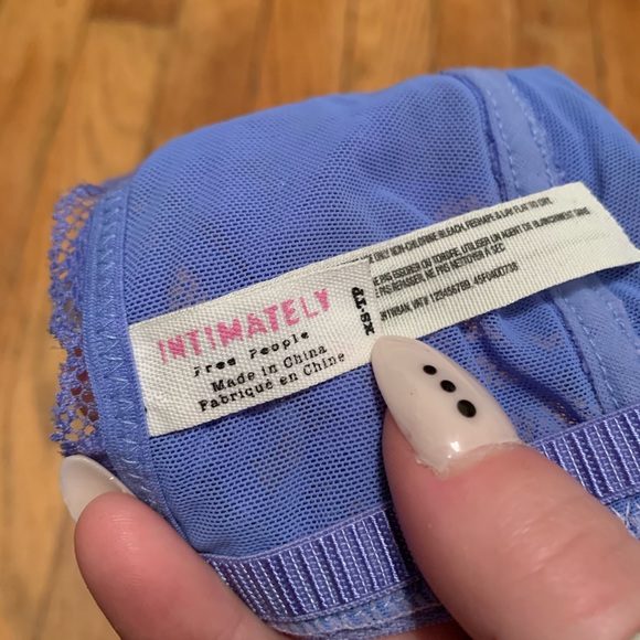 INTIMATELY FREE PEOPLE Purple Lace Halter Bralette - Picture 4 of 7